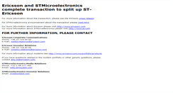 Desktop Screenshot of blog.stericsson.com